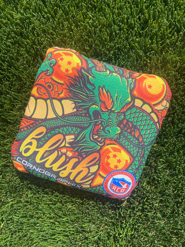 Blush "Dragon" ACO Stamped Cornhole Bags