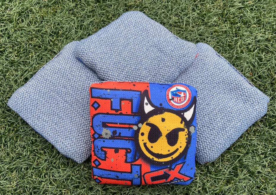 F.U.C.T. "Devil" ACO Stamped Carpet Cornhole Bags