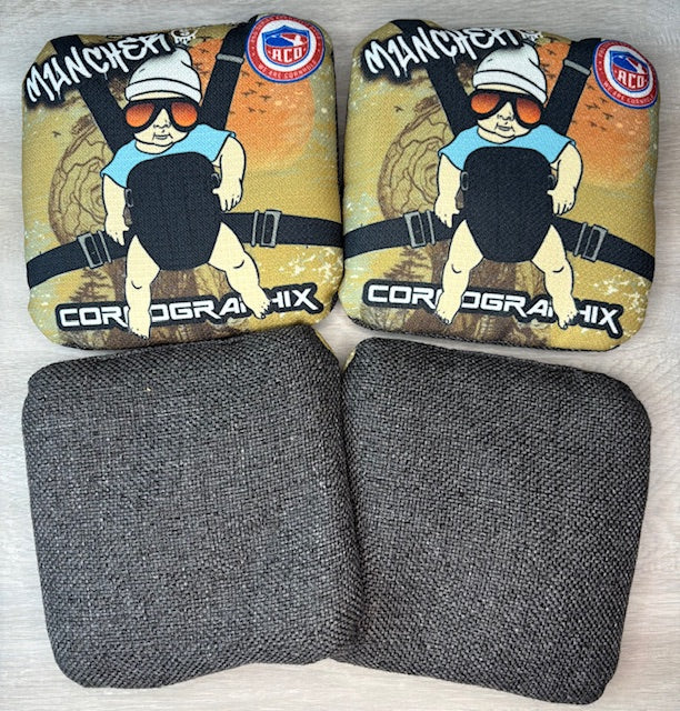 Muncher "Carlos" ACO Stamped Carpet Cornhole Bags