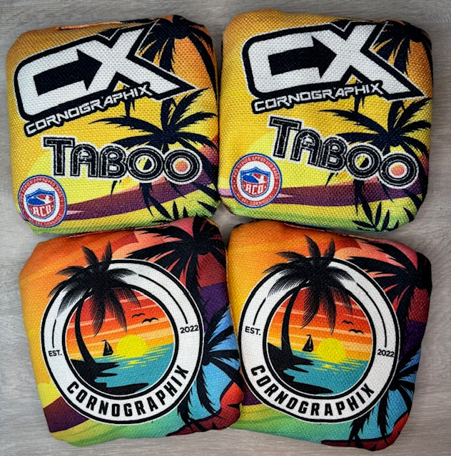 Taboo "Cali" ACO Stamped Cornhole Bags