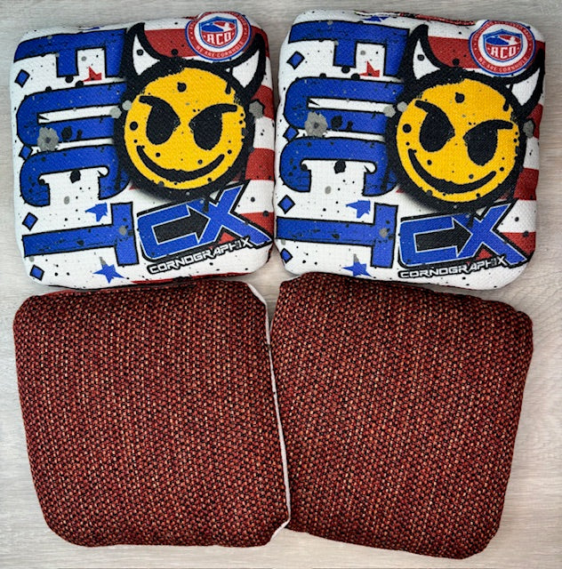 F.U.C.T. "Merica" ACO Stamped Cornhole Bags