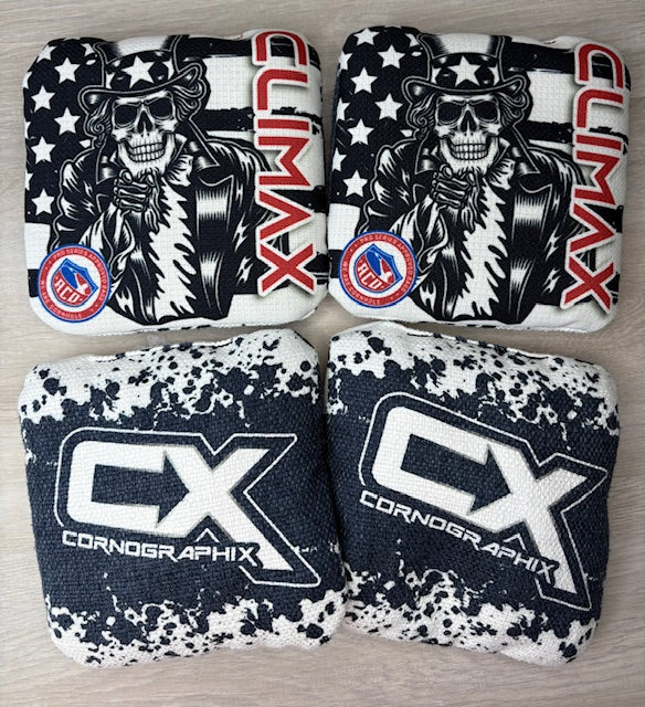 Climax "Dead Uncle Sam" ACO Stamped Cornhole Bags