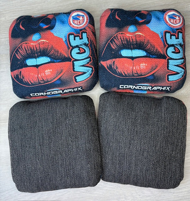 VICE "Lips" ACO Stamped Cornhole Bags