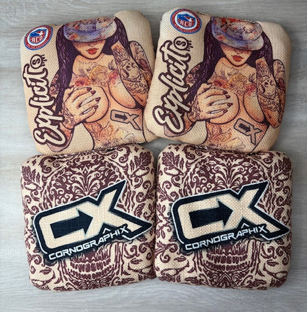 Explicit "Honey" ACO Stamped Cornhole Bags