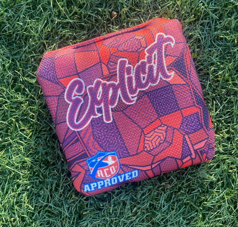 Explicit "Skull" ACO Stamped Cornhole Bags