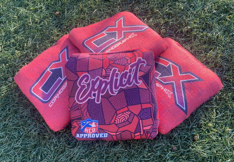 Explicit "Skull" ACO Stamped Cornhole Bags