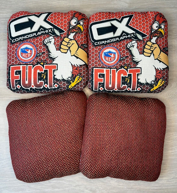 F.U.C.T. "Chicken (Red)" ACO Stamped Cornhole Bags