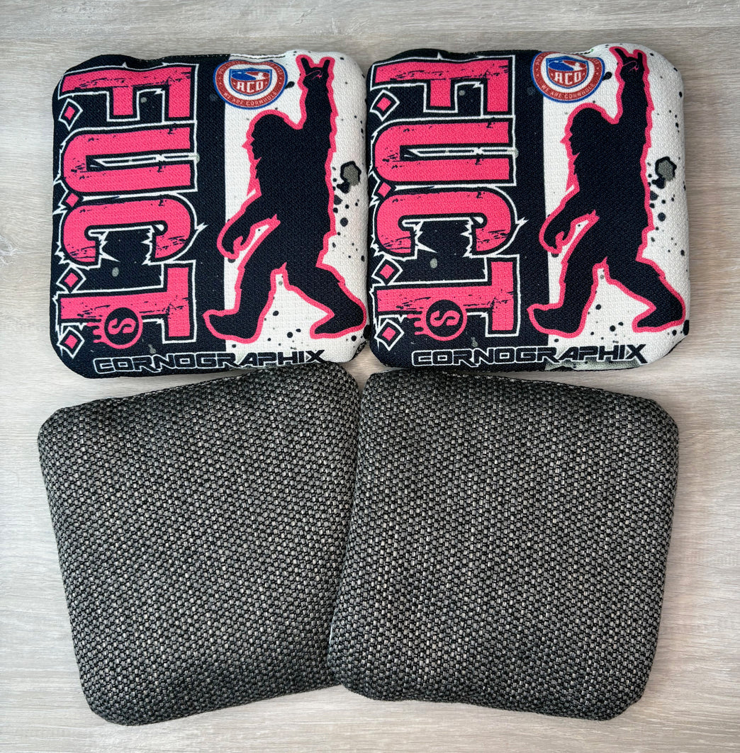 F.U.C.T. "Yeti (Pink)" ACO Stamped Cornhole Bags