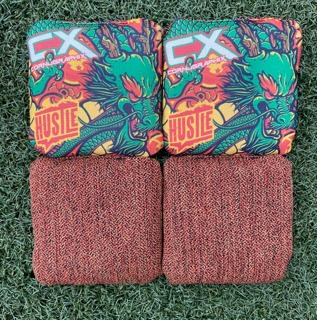 Hustle "Dragon" Cornhole Bags