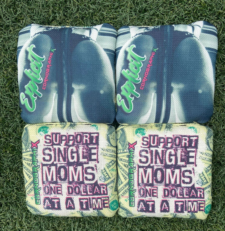 Backyard "Single Moms" Cornhole Bags