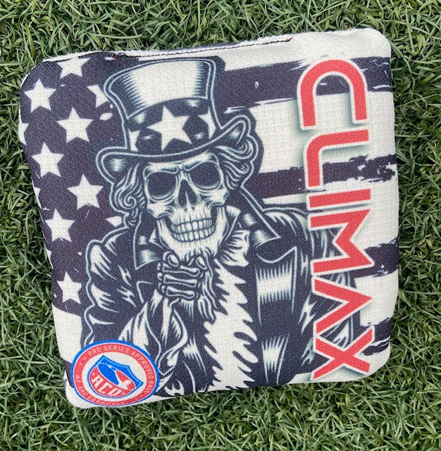 Climax "Dead Uncle Sam" ACO Stamped Cornhole Bags