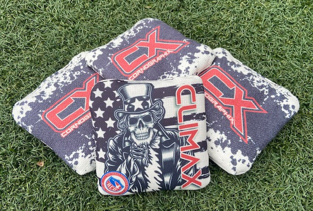 Climax "Dead Uncle Sam" ACO Stamped Cornhole Bags