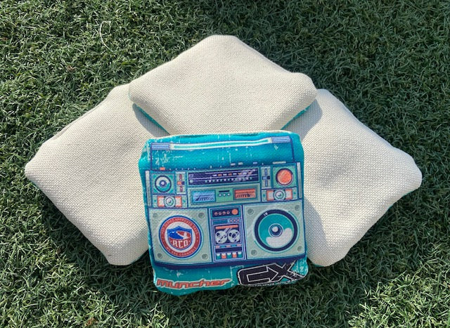 Muncher "Boom Box" ACO Stamped Carpet Cornhole Bags