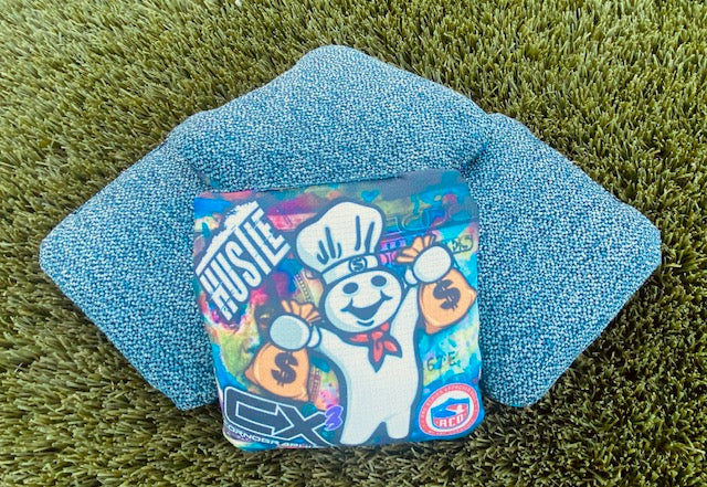 Hustle 3 "Dough Boy" ACO Stamped Cornhole Bags