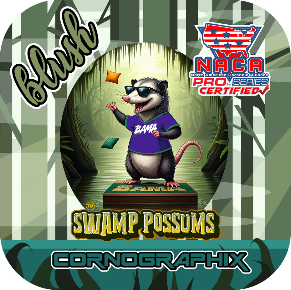 NACA Swamp Possums Cornhole Bags