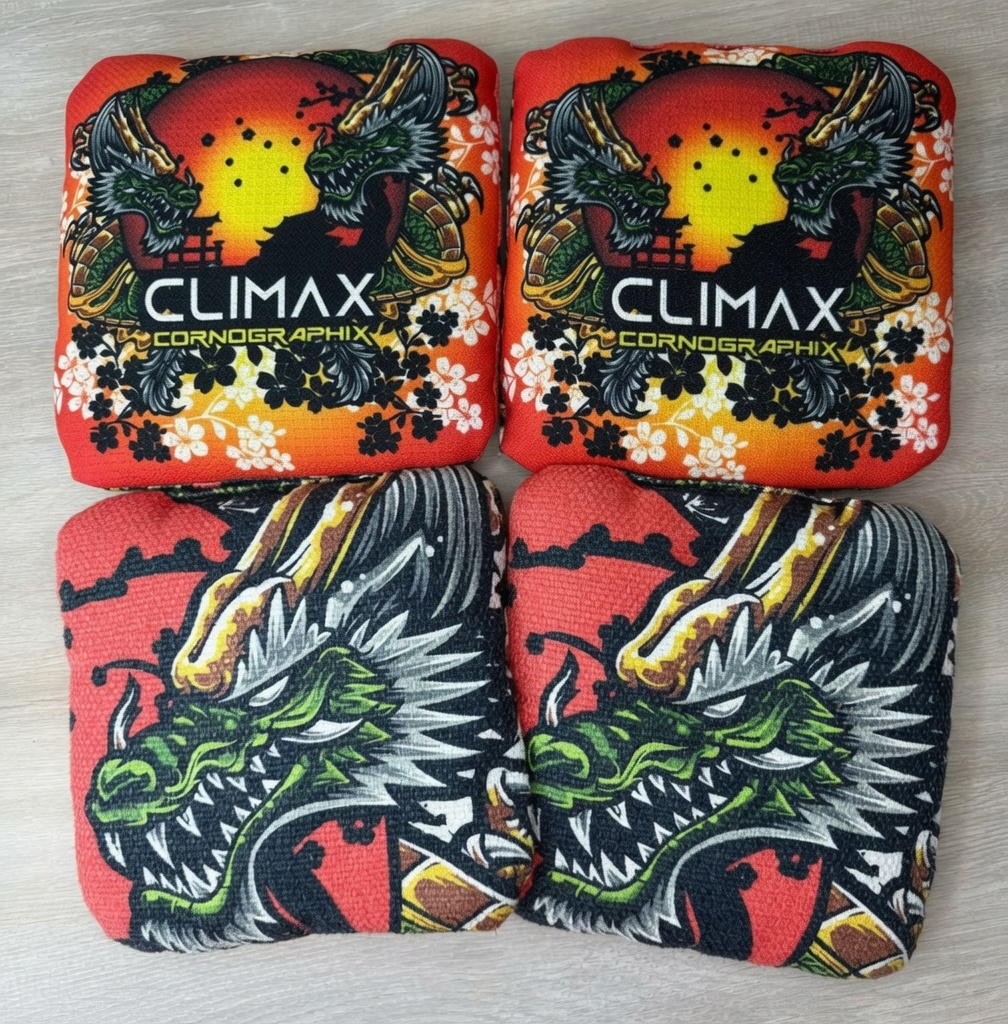 Red Dragon cornhole bag