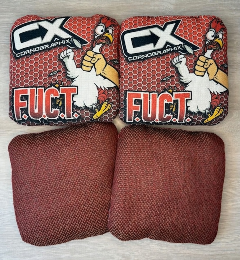 Chicken (Red) cornhole bag