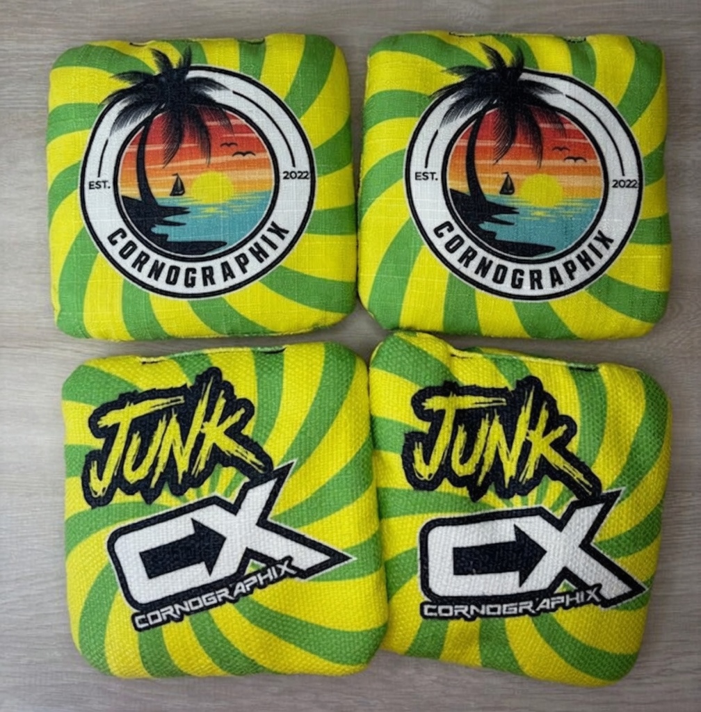 Beachside Yellow cornhole bag